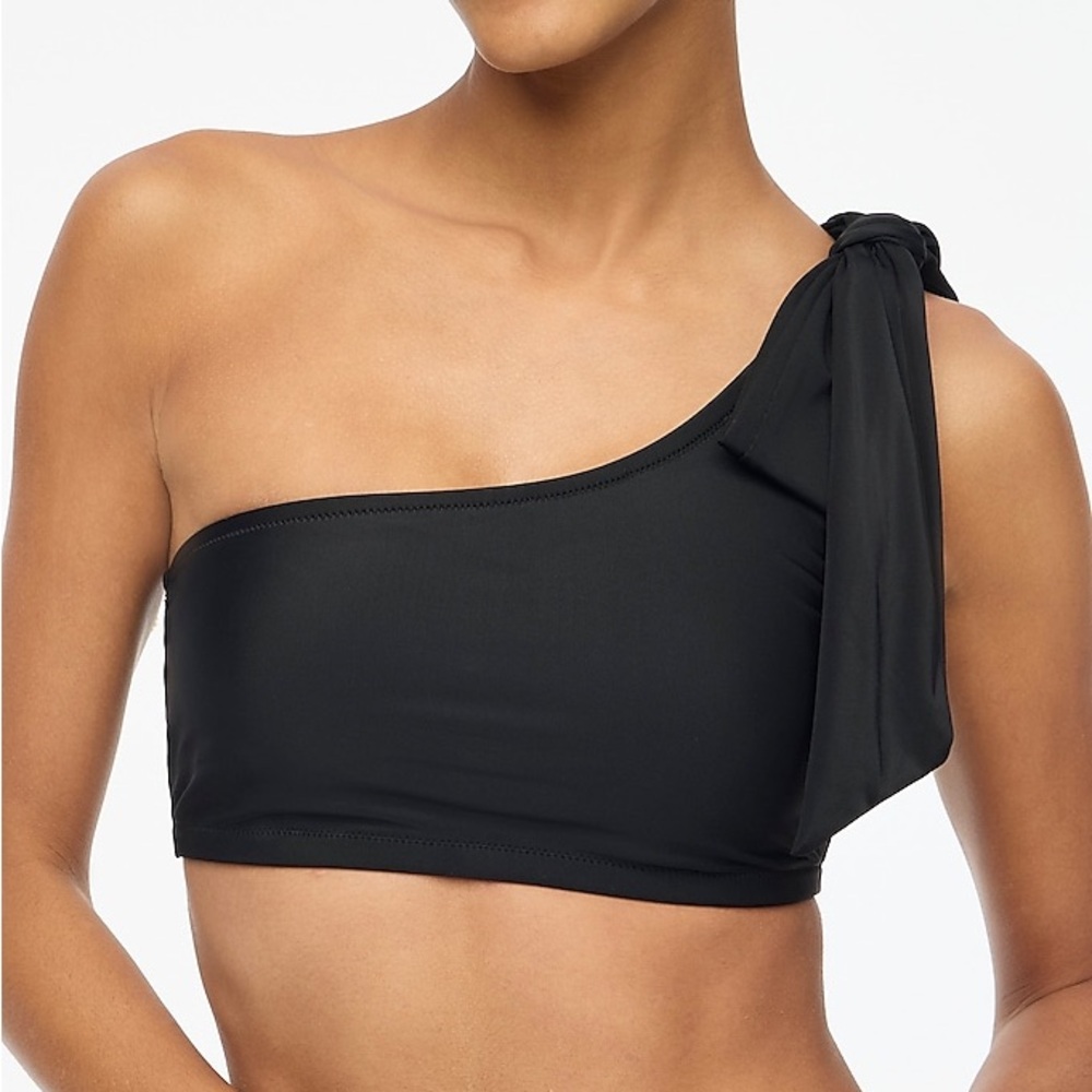 J. Crew Factory One-shoulder bow bikini top Size XXL - Picture 3 of 5